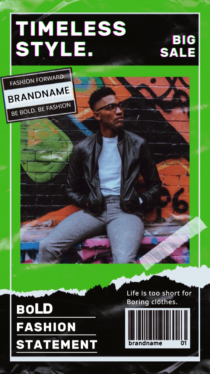 Promo de mode de collage rétro