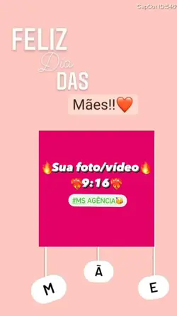 Feliz dia das mães 