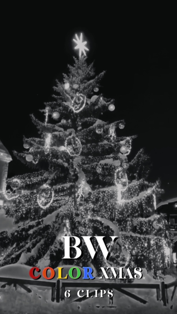 BW-Färbung Weihnachten