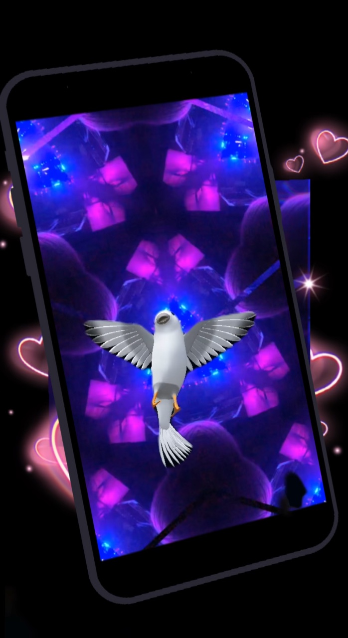 Birds in flight