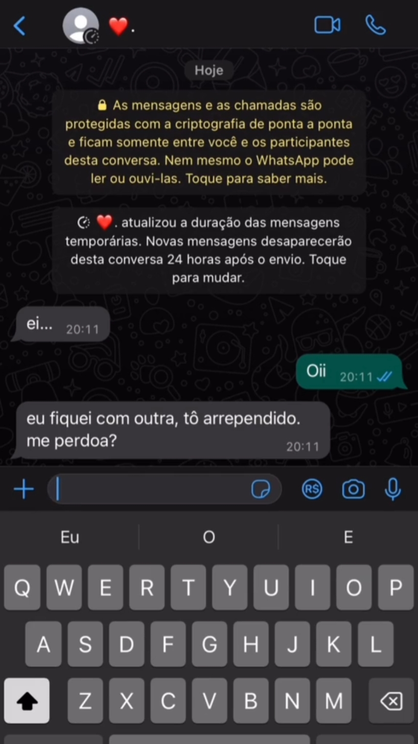 nem papo pra traição