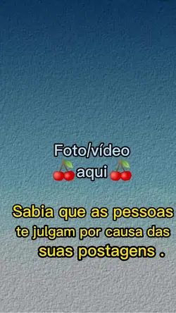 As pessoas te julgam