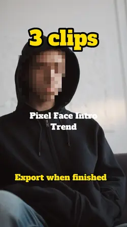 Pixel Face Intro