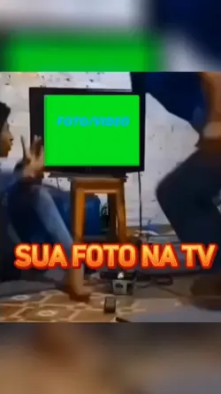 SUA FOTO NA TV