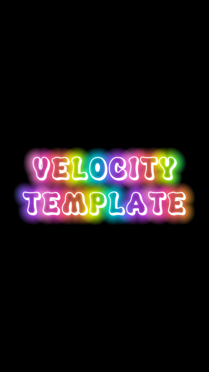 Velocity Template 😌
