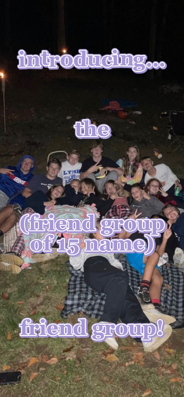 friend group of 15