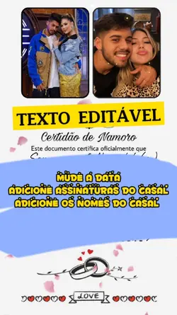 CERTIDÃO DE NAMORO