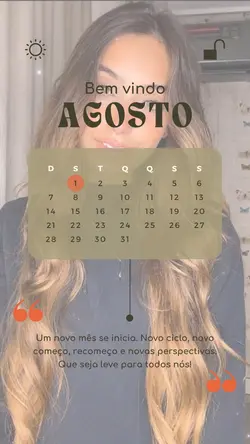 Bem vindo Agosto