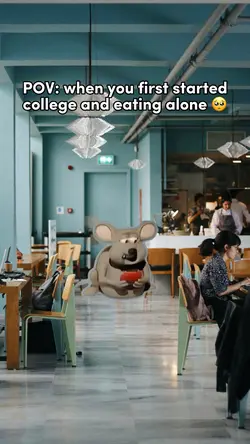 Mouse Eating Alone