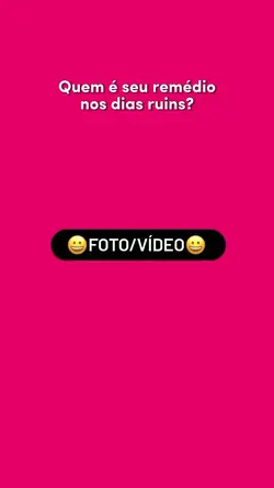 Ela é meu remédio.