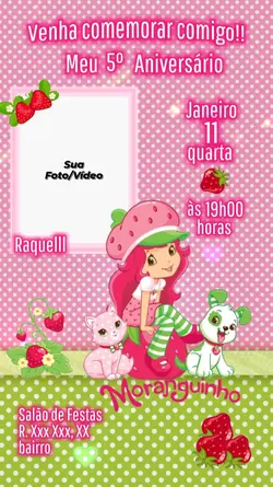 Convite Moranguinho
