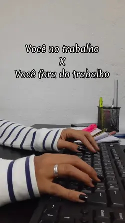 no trabalho X fora