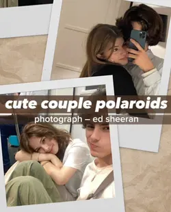 cute polaroid layout