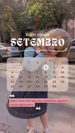 Bem vindo setembro