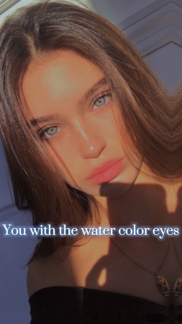 Yeux colorés à l'eau ☁️