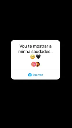 minha saudade...