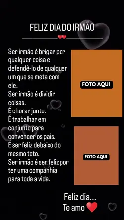 DIA DO IRMÃO 