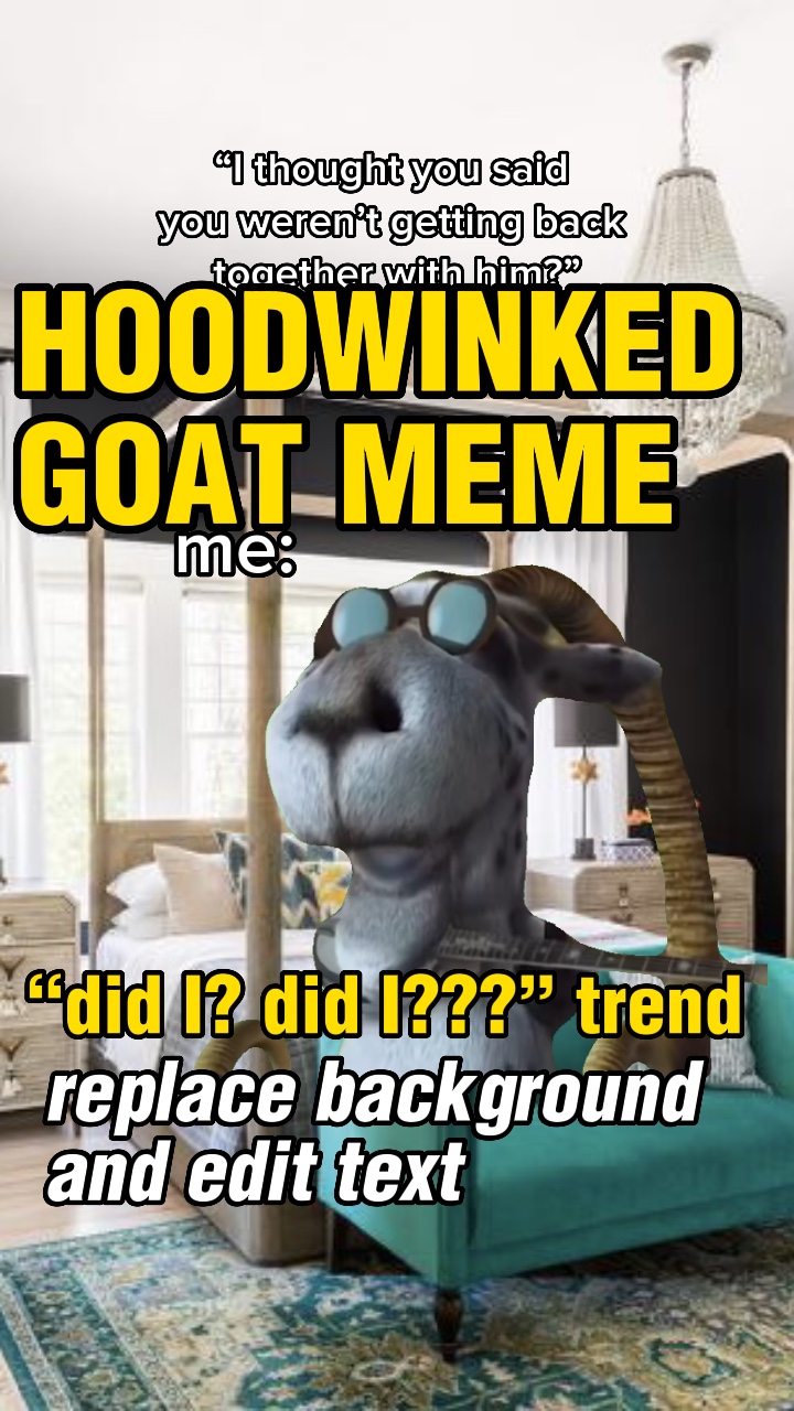 Meme cabra enganada