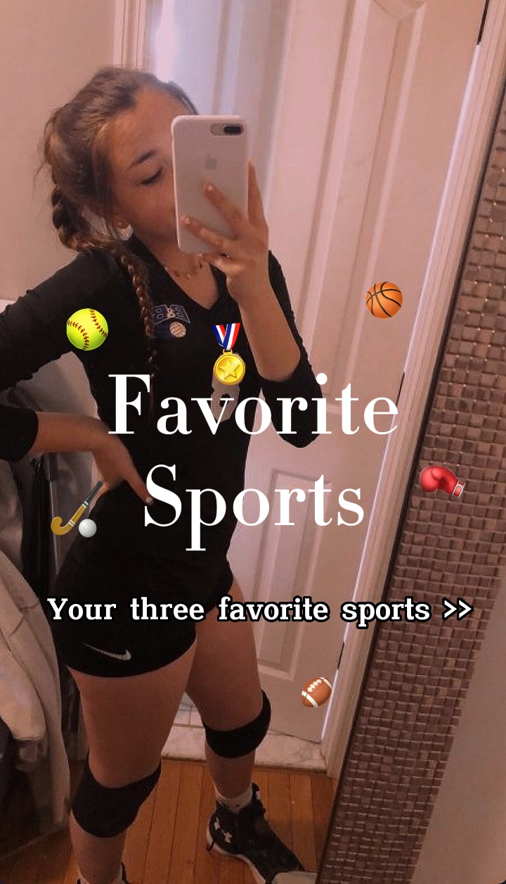 Sports préférés✨🏈🥎⚽️