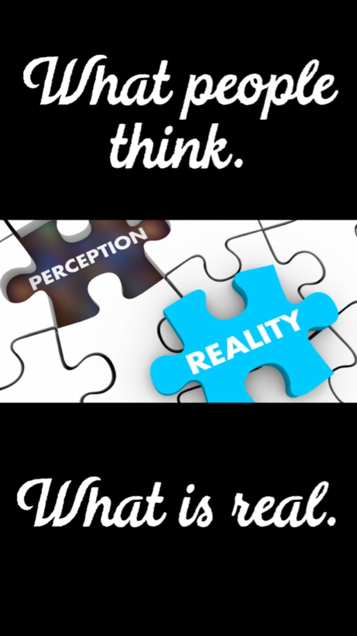 Percepção x Realidade