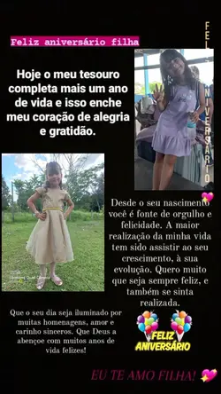Parabéns Filha