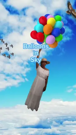 Balloons in sky