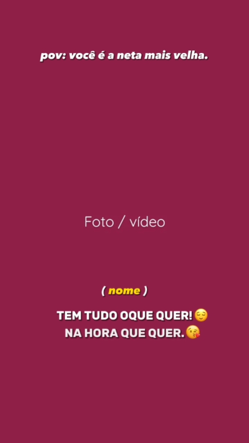 pov / neta mais velh
