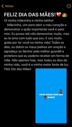 Feliz dia das mães!
