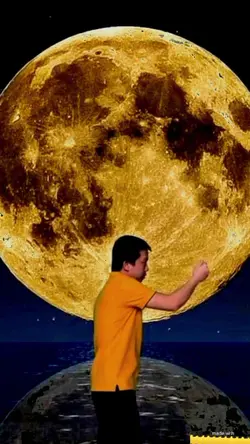 sua foto na lua
