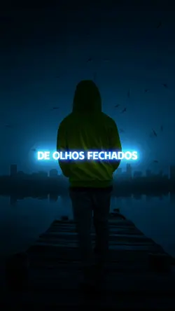 de olhos fechados 