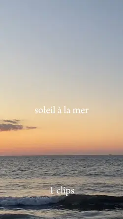 soleil à la mer