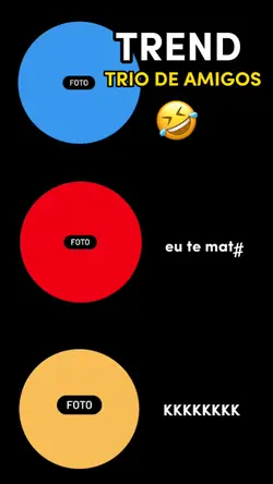 trio amizade 