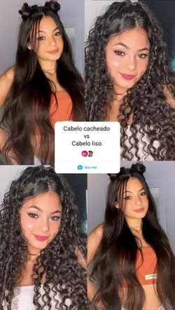 Cacheado x liso