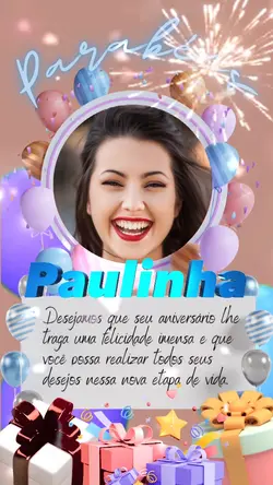 Parabéns editar nome