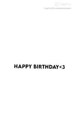 Happy birthday 