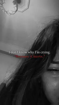 crying bc it hurts๐