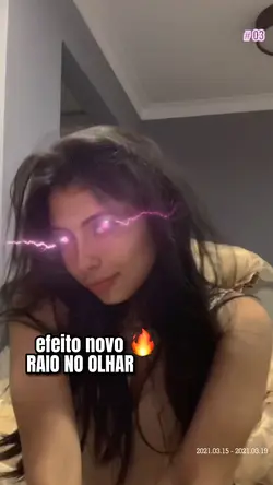 raio no olhar 🙀