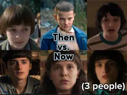 Then vs. Now➡️3 ppl.