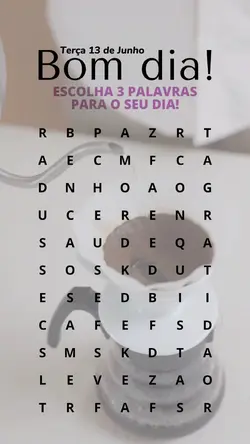 Palavras do dia