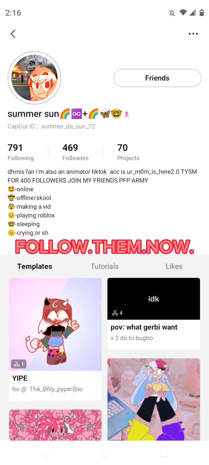 FOLLOW THEM NOW 