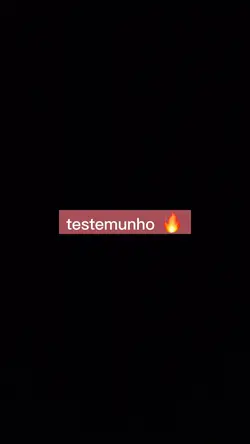 seu testemunho 🔥👉🏼