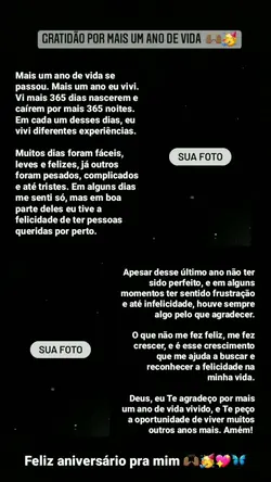 Meu aniversário 
