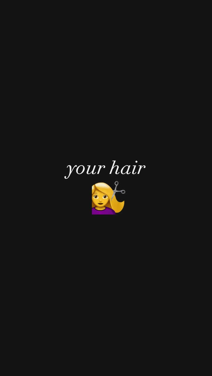 Hair, eyes and mouth