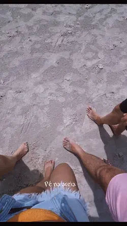 Pé na areia