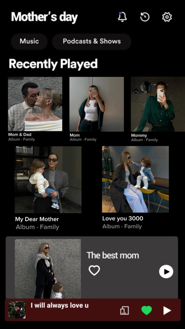Spotify Dia das Mães