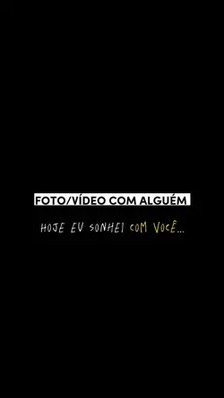 Sonhei com vc