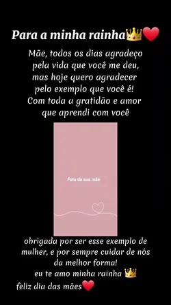 para a minha rainha<