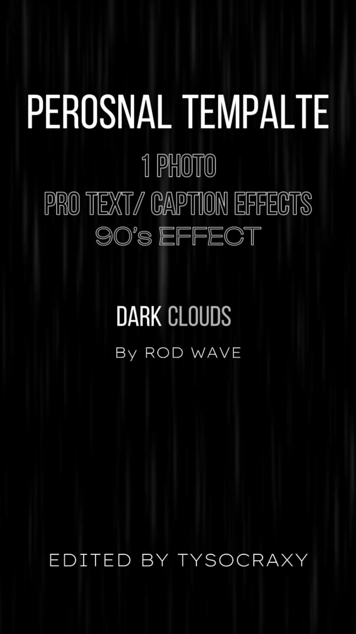 Dark Clouds Video Template By Capcut