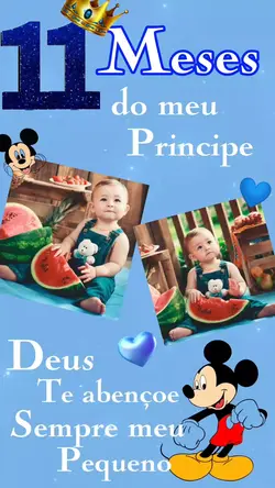 11 meses do meu bebê