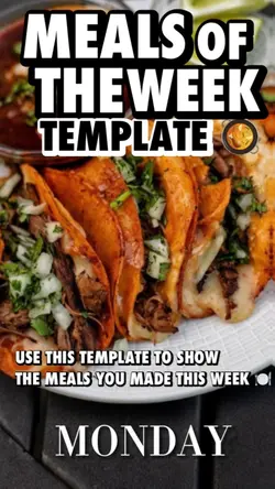 Meals of the week 🍽